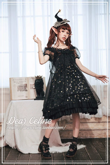 DearCeline - Midsummer Night's Dream - Daily Lolita Organza Covering Smock