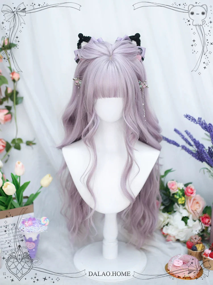 Dalao Home - Poi Balls - Sweet Lolita Wig Long Curly Purple Wigs