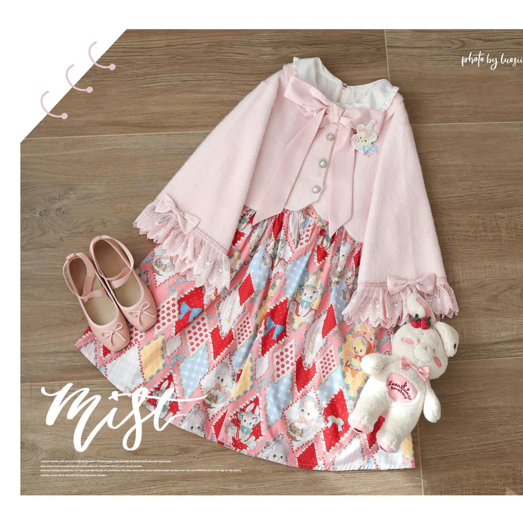 MIST - Qian's Letter - Sweet Lolita Sweater Winter Cardigan Coat