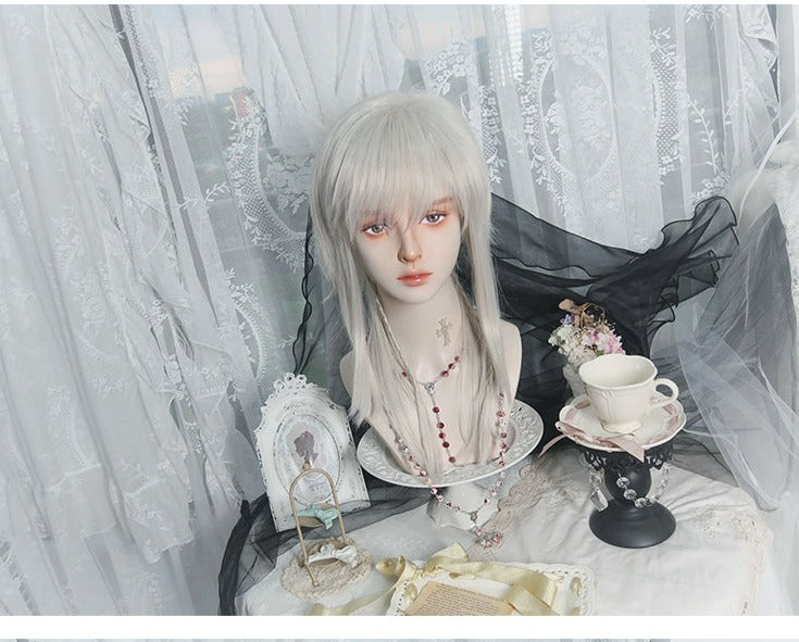 PippiPalace - Shikigami - Silver Gray Ancient Crown Wig