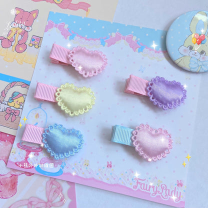 Bear Doll - Original Homemade Bared Sweet Lolita Hair Clips