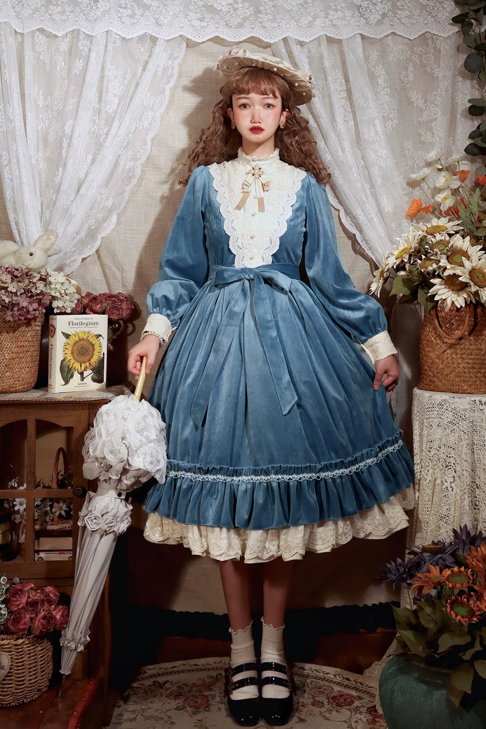 Miss Point - Customized Lolita Dress Vintage Elegant Velvet OP Dress