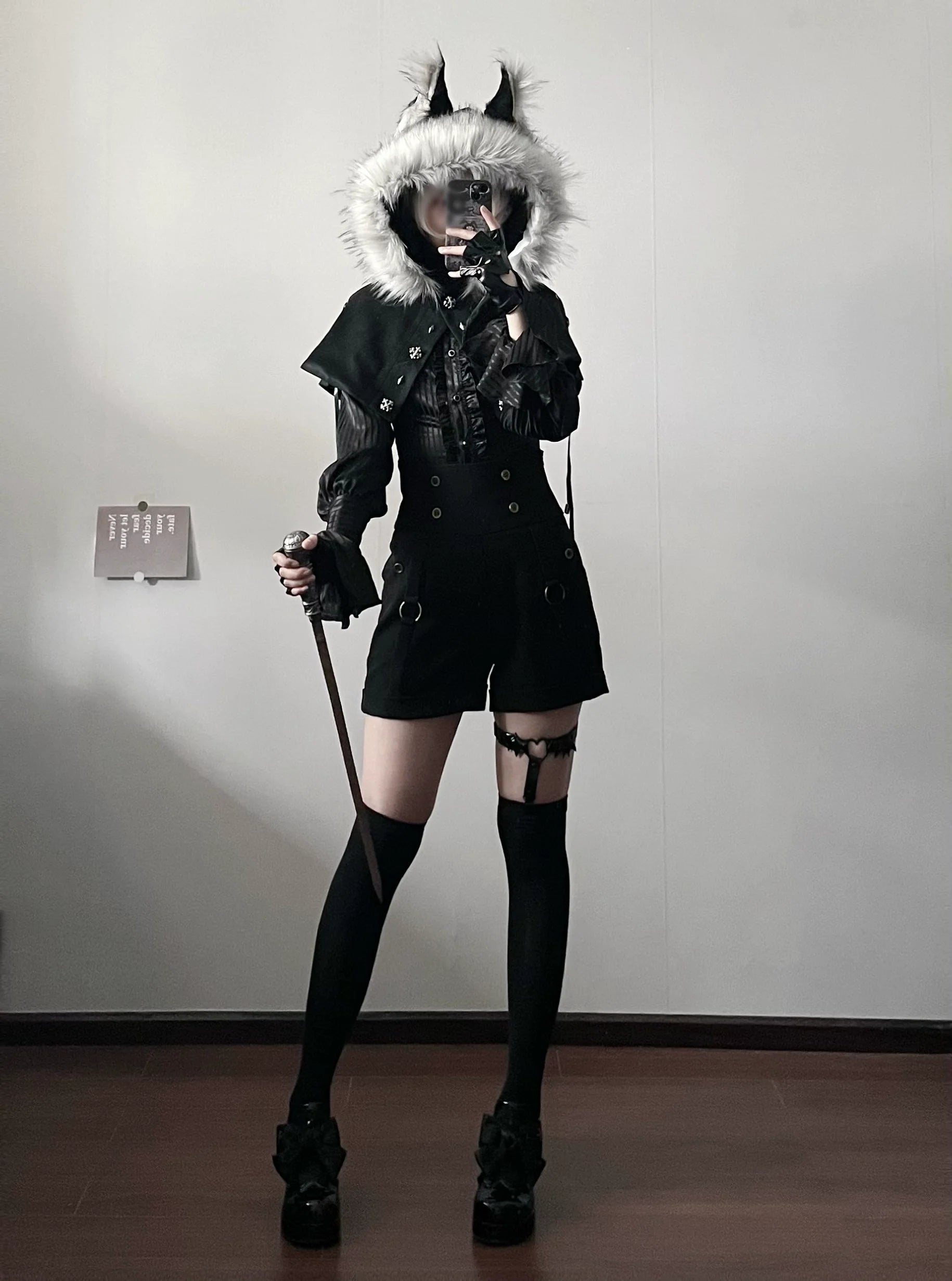 Gazing Galactic - Ouji Lolita Hight Waist Shorts