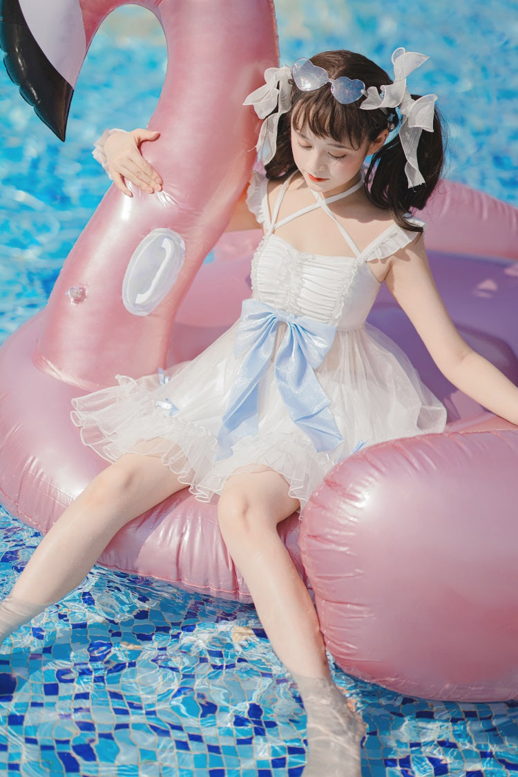 Letters from Unknown Star - Mermaid of the Sea Moon - Lolita Inspired Swimsuit in Two-piece and One-piece