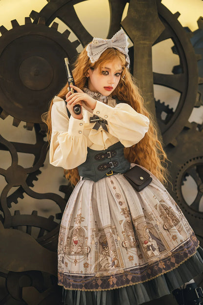 Miss Point - Demon Hunter's Diary - Gothic Lolita PU Leather Vest