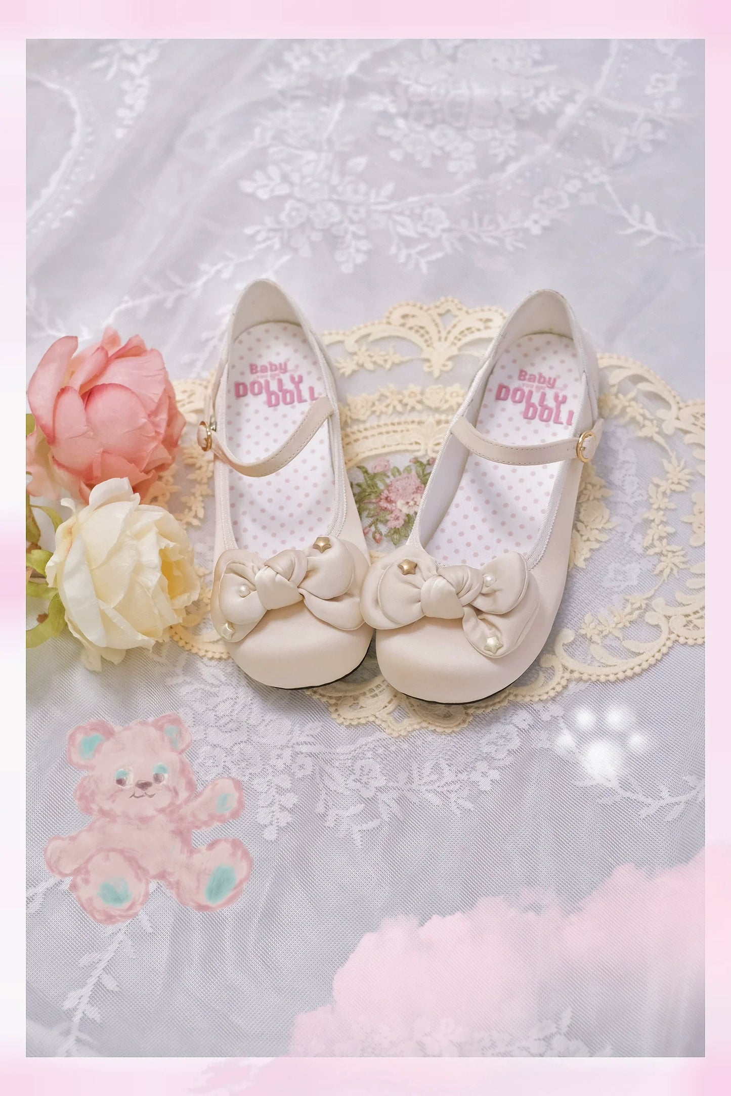 Dolly Doll - Little Fat Ding - Sweet Lolita Shoes Low Heel Round-toe Shoes