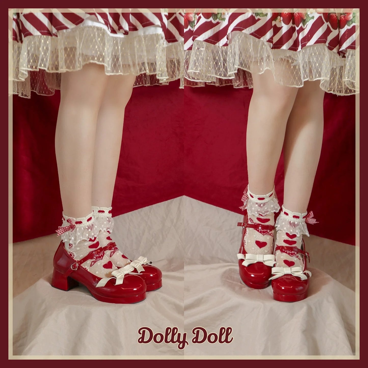 Dolly Doll - Lovers' Gift - Round Toe Middle Heel Mary Jane Lolita Shoes