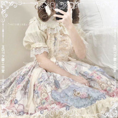 MIST - Sweet Lolita Golilla Short Sleeve Shirt