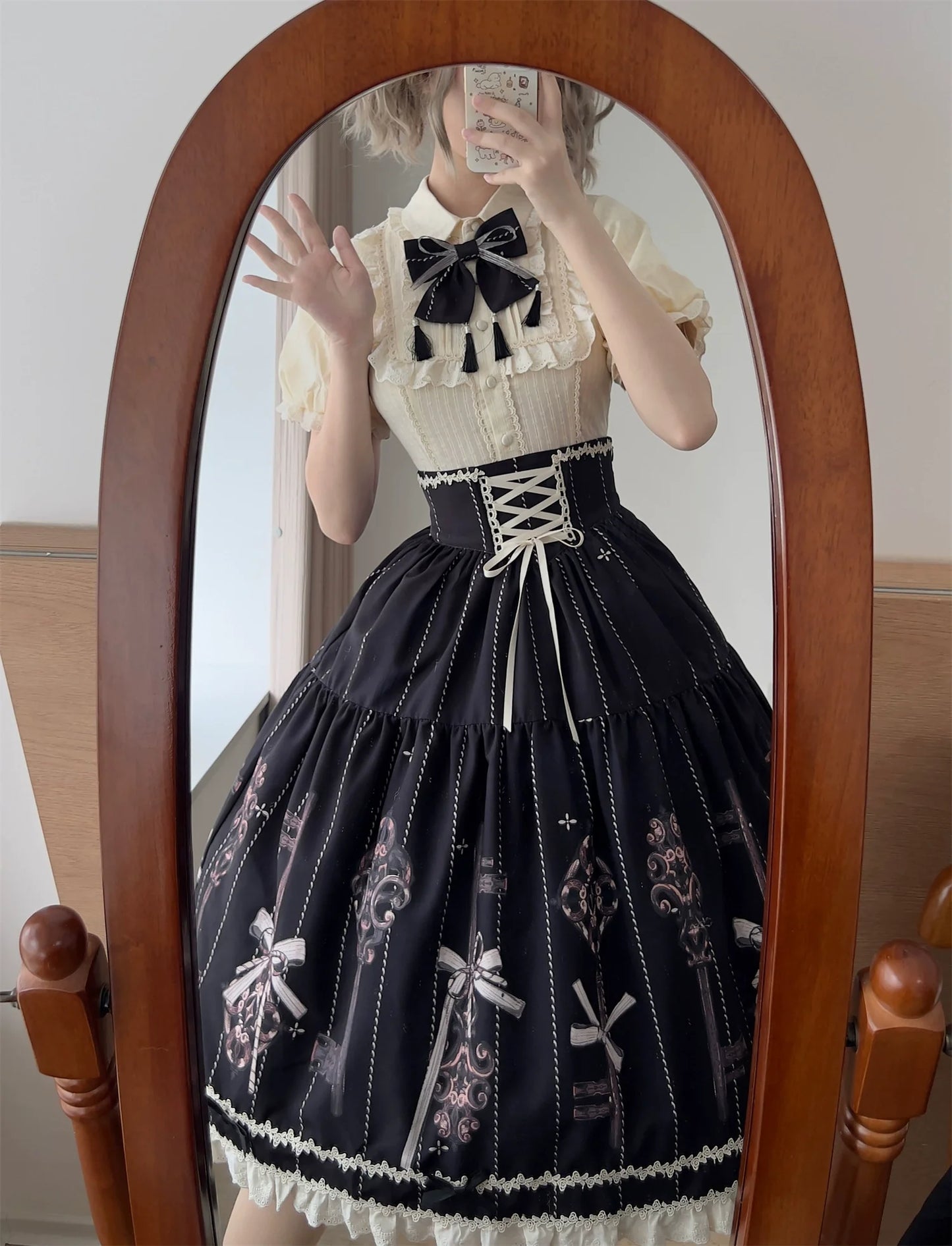 Uncle's Workshop - Secret Key - Classic Lolita Dress Suit, Key Print