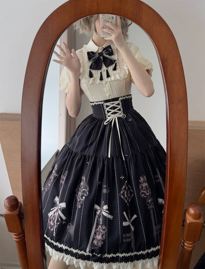 Uncle's Workshop - Secret Key - Classic Lolita Dress Suit, Key Print