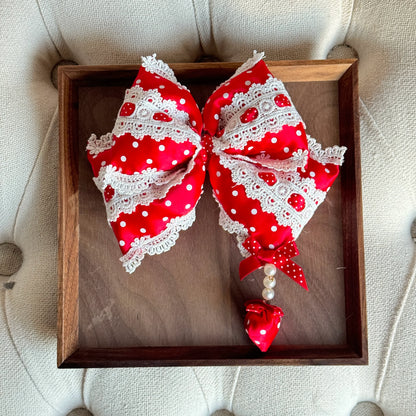 MAID - Sweet Lolita Headdress, Polka Dot Bow, Bunny Ear