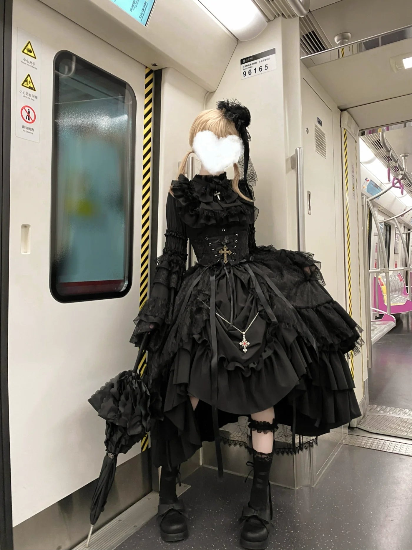 Nightingale Girl - Eternal Taboo - Gothic Lolita Dress with Princess Sleeve Shirt