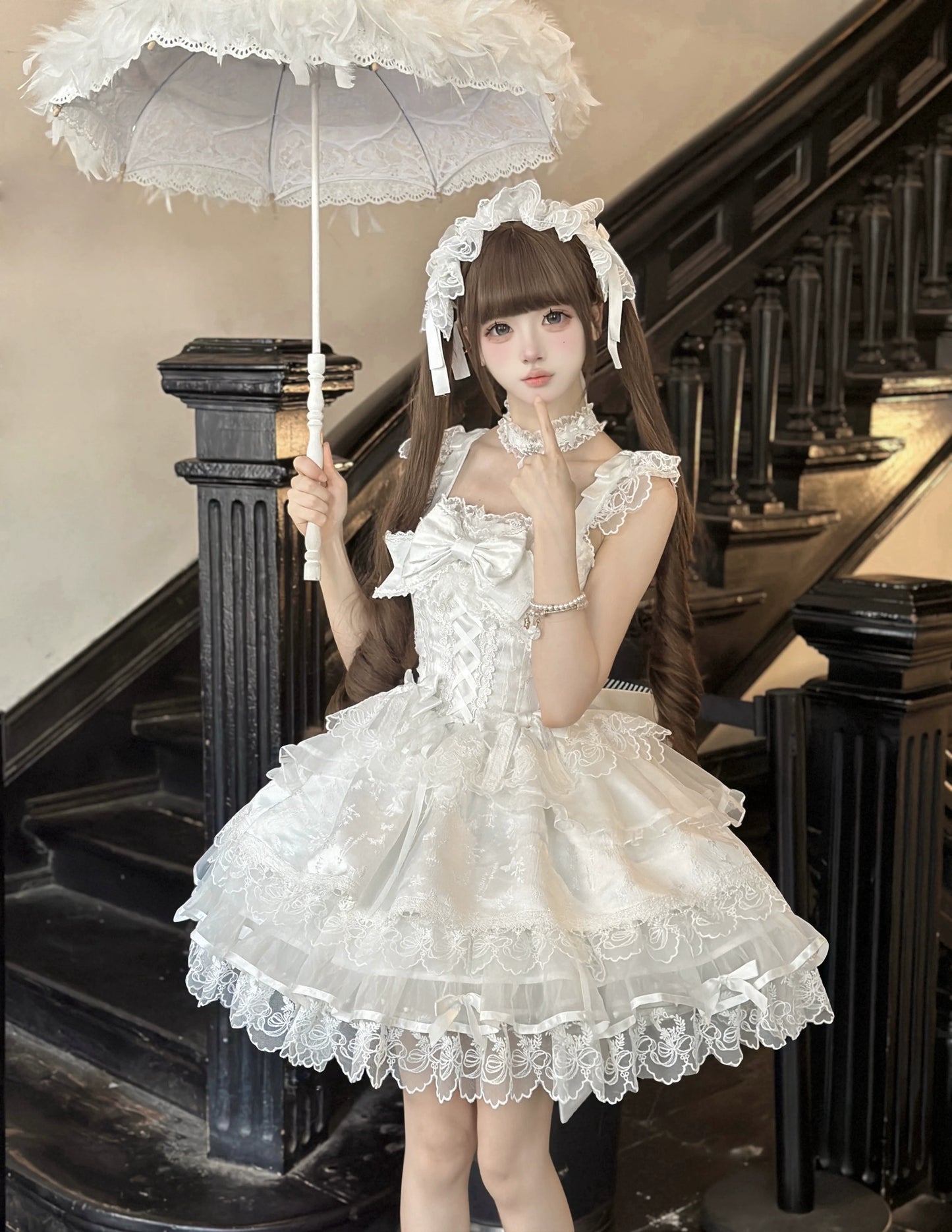 Sugar Girl- Fleeting Isle - Sweet Lolita Ballet Style Jumper Dress