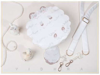 Yidhra - Printed Kawaii Cat Leather Shoulder Bag