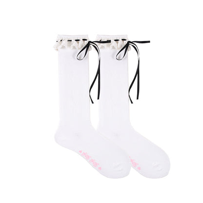 Roji Roji - Isabella - Sweet Lolita Lace Mid-Calf Socks Multicolors