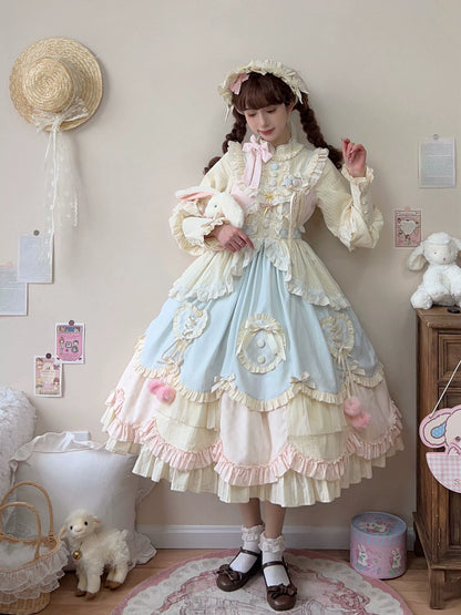 Uncle's Workshop - Sleep Macaron - Sweet Lolita OP Dress Solid Color Dress