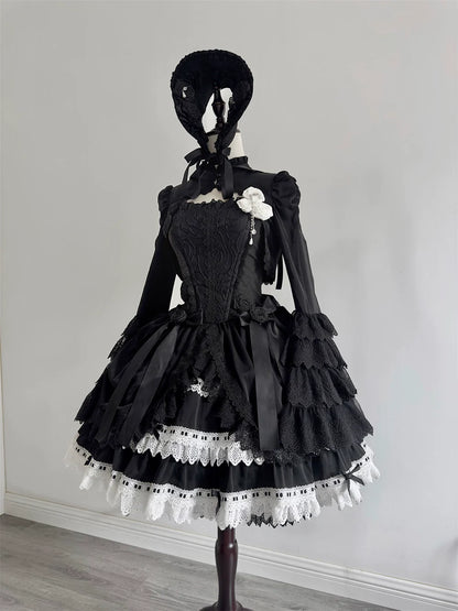 LeMiroir - Saint - Gothic Lolita Bolero Skirt Mermaid Dress Corset