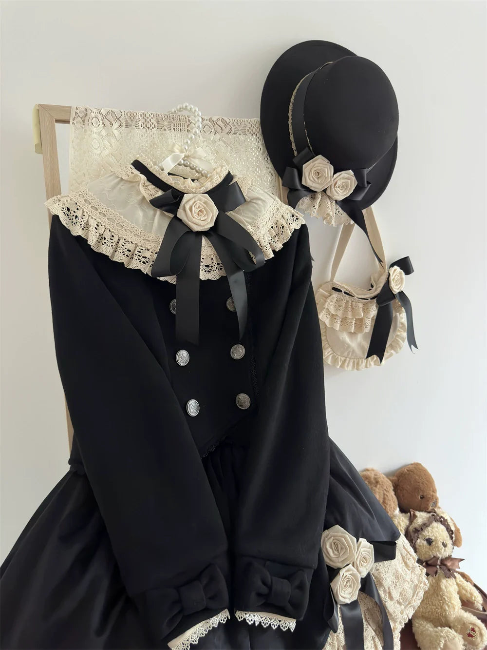 LeMiroir - Winter Solstice - Elegant Lolita Winter Short Coat & SK