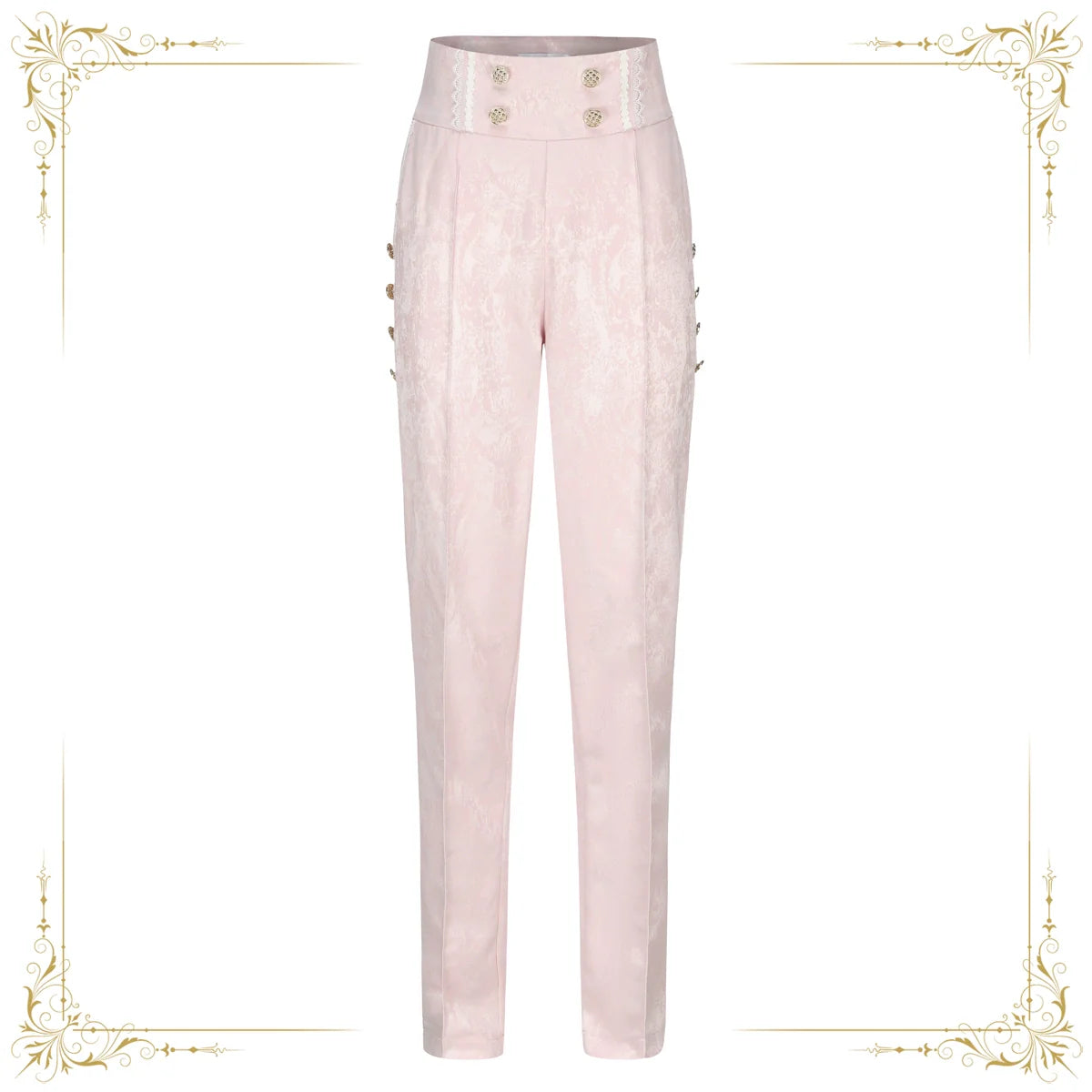 Immortal Thorn - Indestructible Glass Castle - Ouji Lolita Handsome Pink Prince Pants