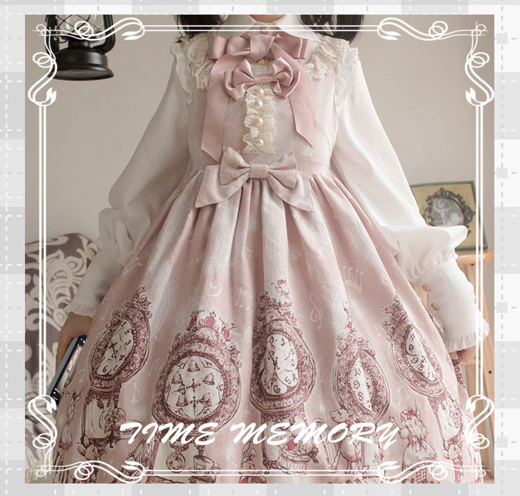 Time Memory - Elegant Lolita Slim Fit Mutton Sleeve Blouse