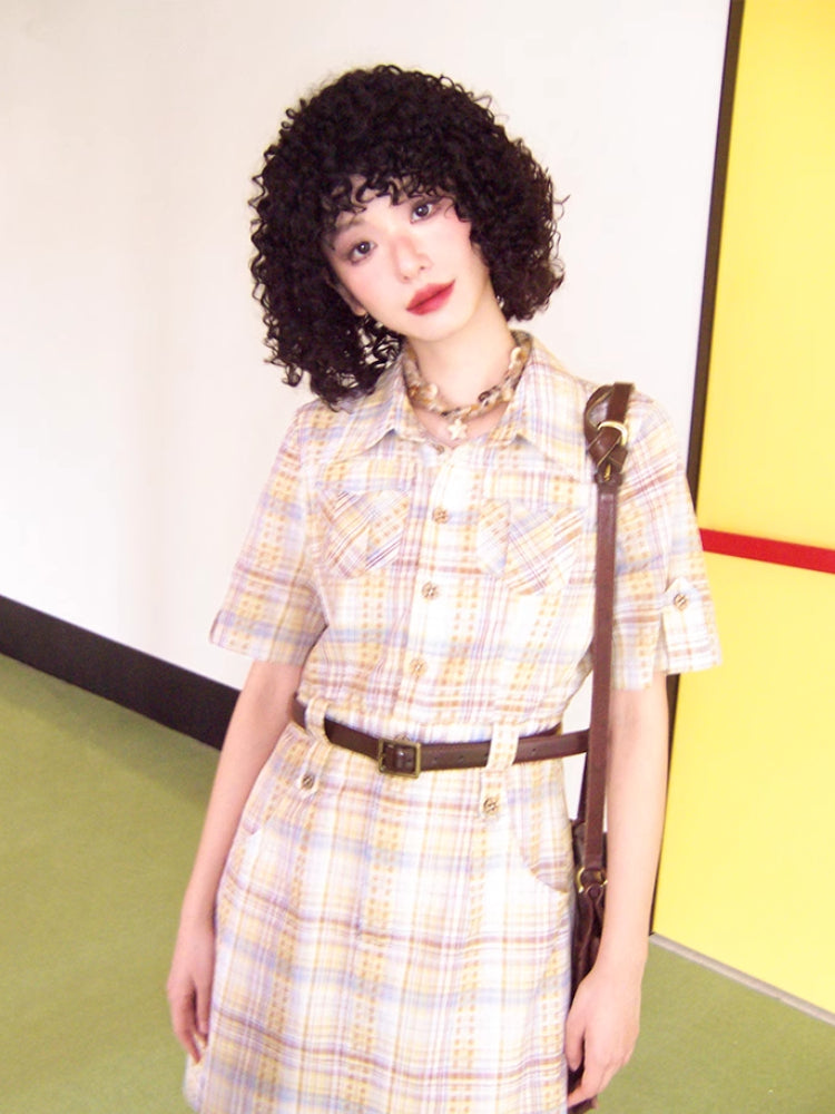 Striped cotton dress【s0000007405】