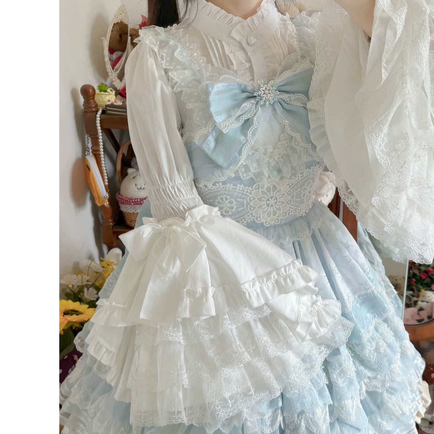 Twilight Zone - Sweet Lolita Blouse Princess Sleeve Shirt Inner Wear