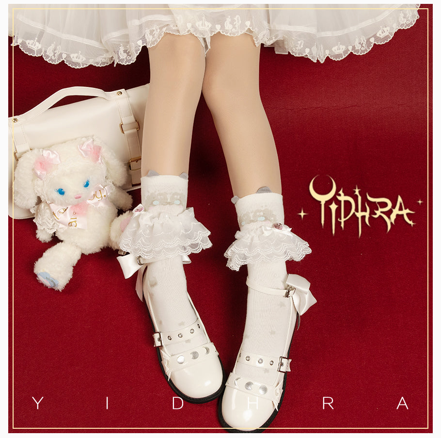 Yidhra - Cute Cat Cotton Lolita Socks