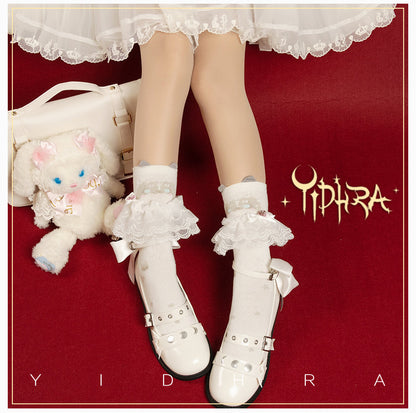 Yidhra - Cute Cat Cotton Lolita Socks