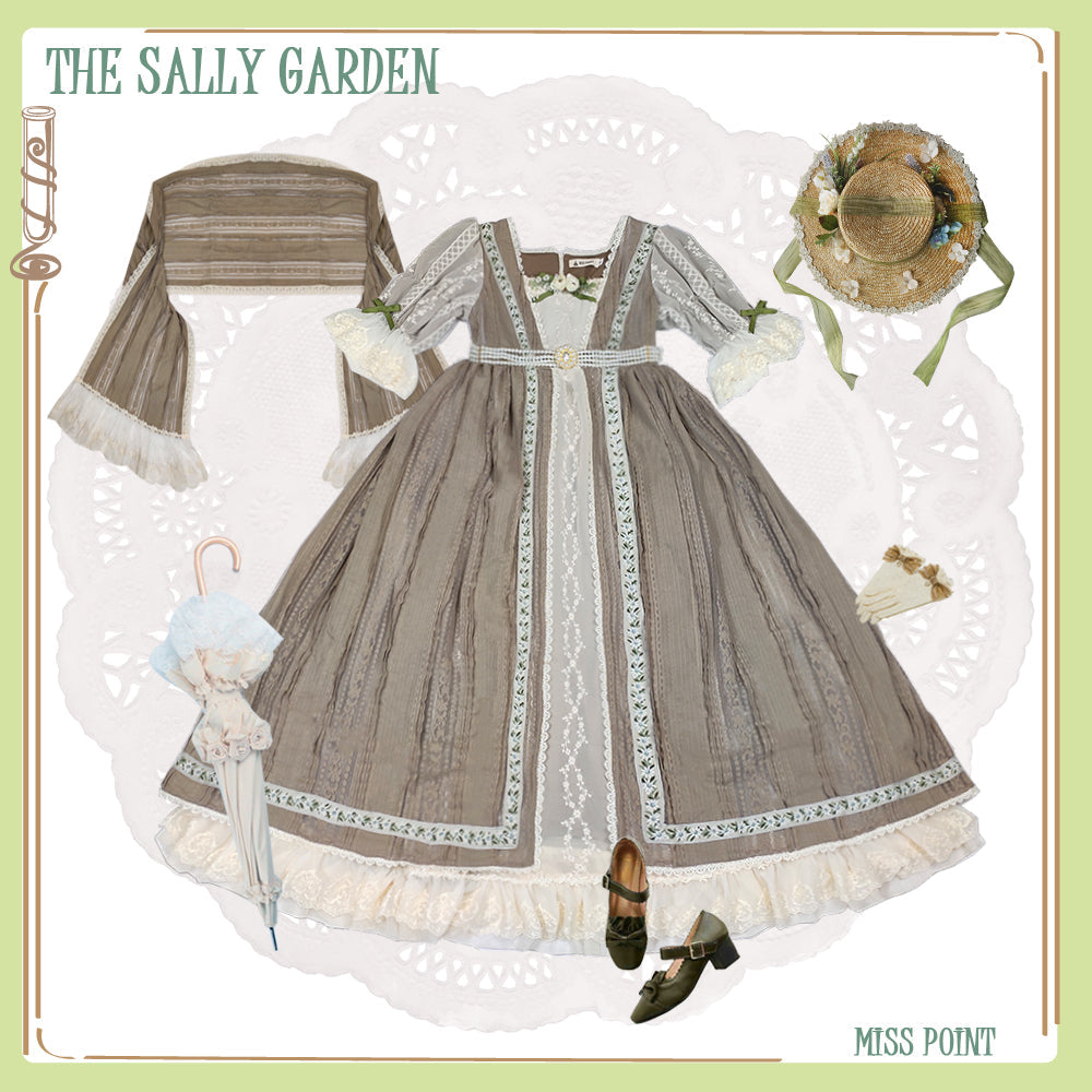 Miss Point - The Sally Gardens - Elegant Lolita Lotus Sleeves OP Dress