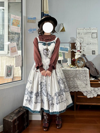 Forest Fluorescent Carps - Sweet Lolita Sweater Autumn and Winter Lolita Inner Wear