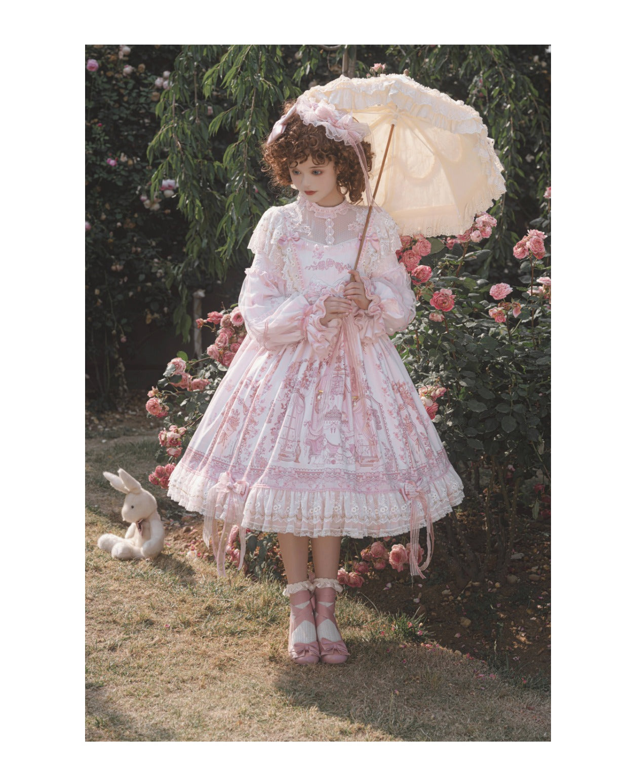 Garden Cat - Sunset Realm Lolita Bride Gorgeous OP FS