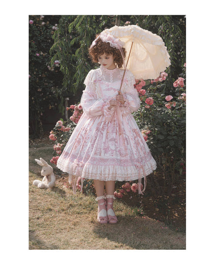 Garden Cat - Sunset Realm Lolita Bride Gorgeous OP FS