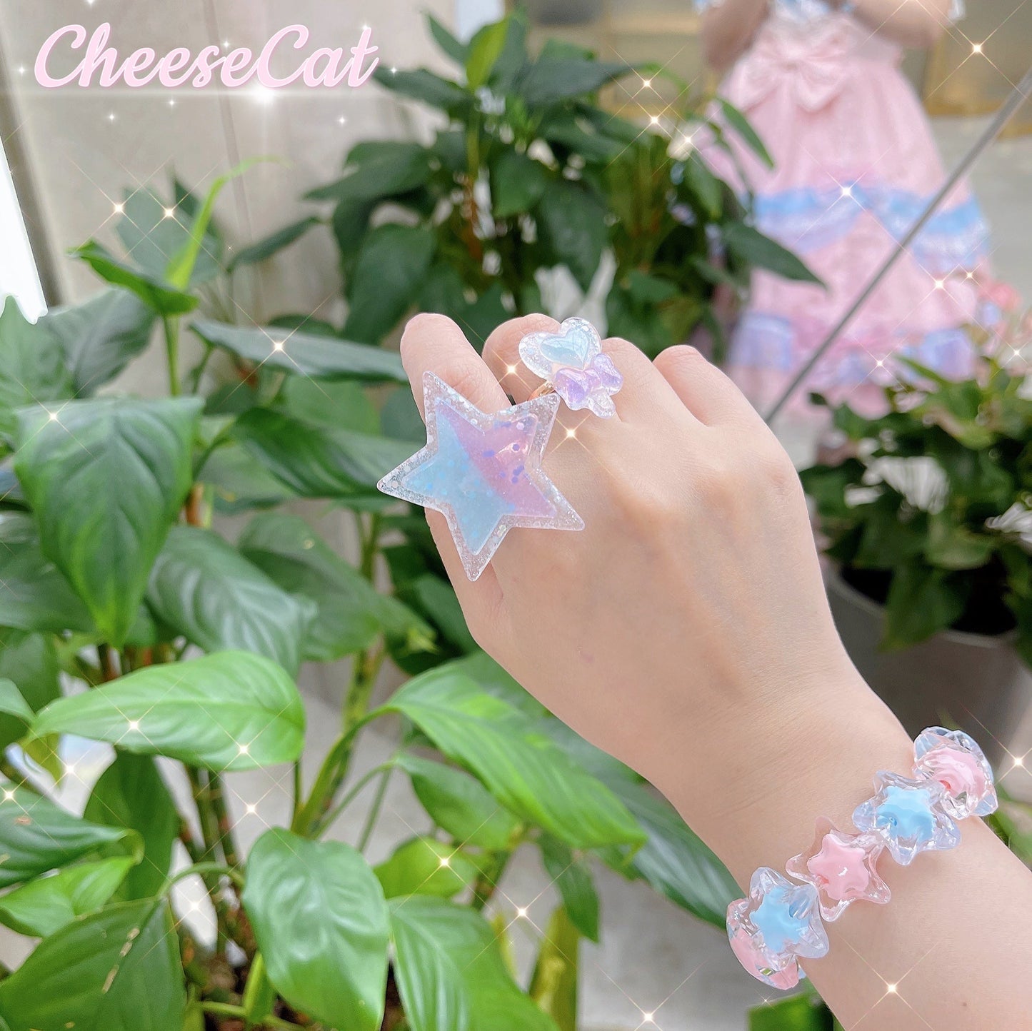Cheese Cat - Buling Crystal Summer LolitaSweet Bracelet