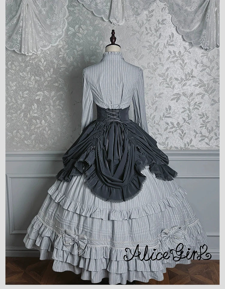 Alice Girl - Duke of Victoria - Classic Lolita Striped Blouse