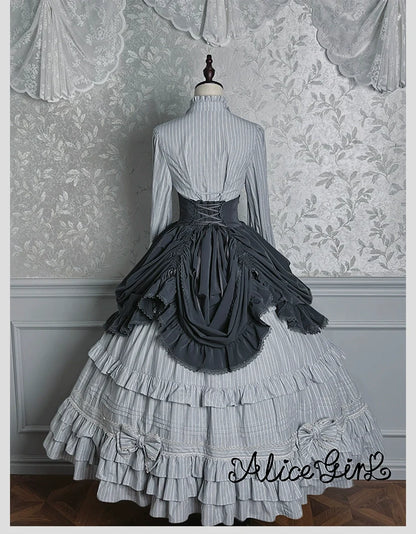 Alice Girl - Duke of Victoria - Classic Lolita Striped Blouse