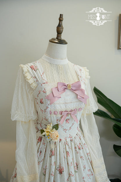 Miss Point - Customized Wood Rose 2.0 Elegant Vintage Jumper Dress