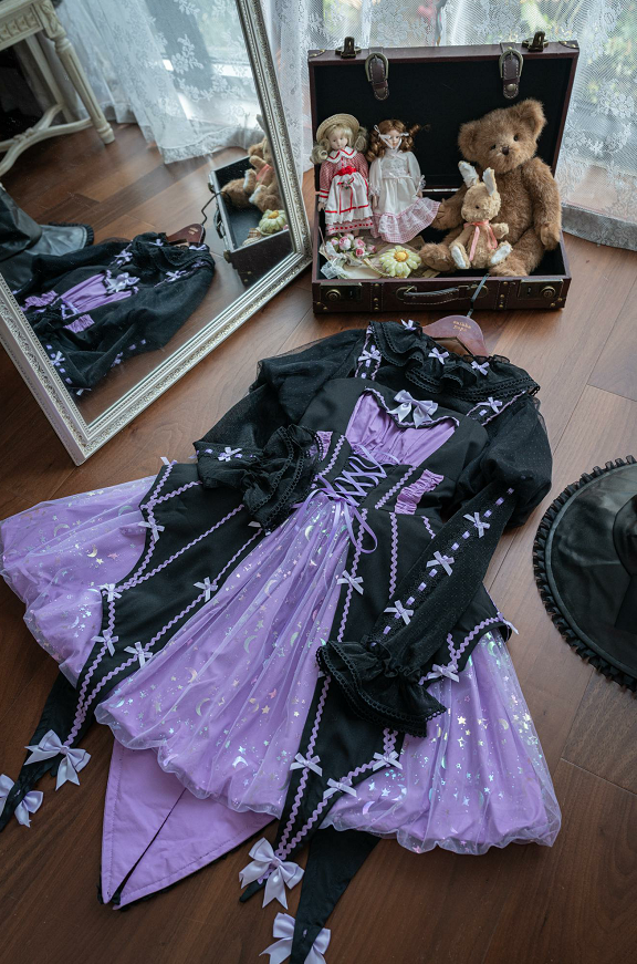 Lemon Honey - Halloween Gothic Lolita Jumper Dress, Pumpkin-inspired Dress