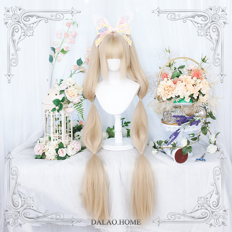 Dalao Home - Long Sweet Lolita Wig With Ponytails