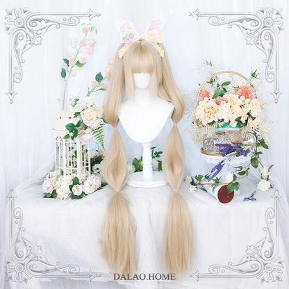 Dalao Home - Long Sweet Lolita Wig With Ponytails