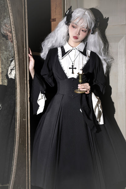 Susin Lolita - Cross Praise - Nun Style Gothic Lolita Dress and Blouse