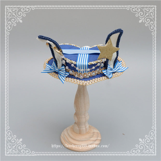 Fox Cherry - Lolita Rabbit Ears Top Hat Multiple colors