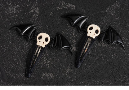 Strange Sugar - Gothic Hair Accessories Set Skulls Sharks Lolita Clips Headbands