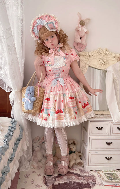 Dark Star Island - Honey Bunny Cake - Sweet Lolita JSK/OP/Strap SK/Shirt