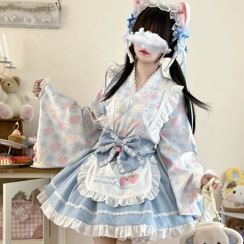 Hanguliang - Han Lolita OP Dress Japanese Style Dress for Summer Wear