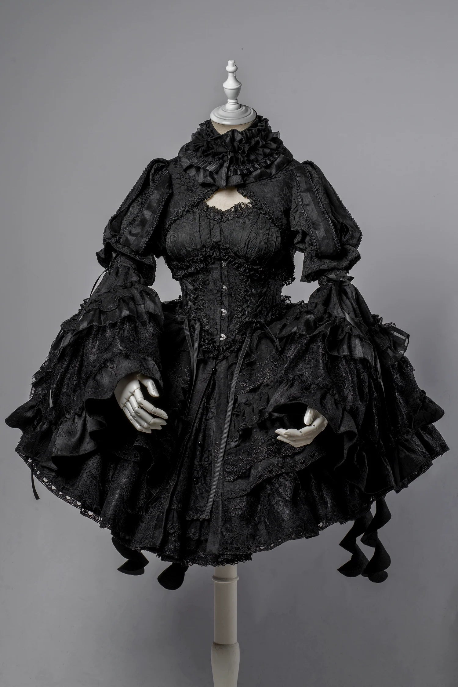 Smoothy - Caliburn - Gothic Lolita JSK Dress with Bolero with Detachable Sleeves