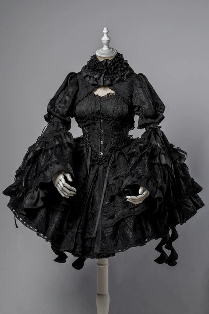 Smoothy - Caliburn - Gothic Lolita JSK Dress with Bolero with Detachable Sleeves