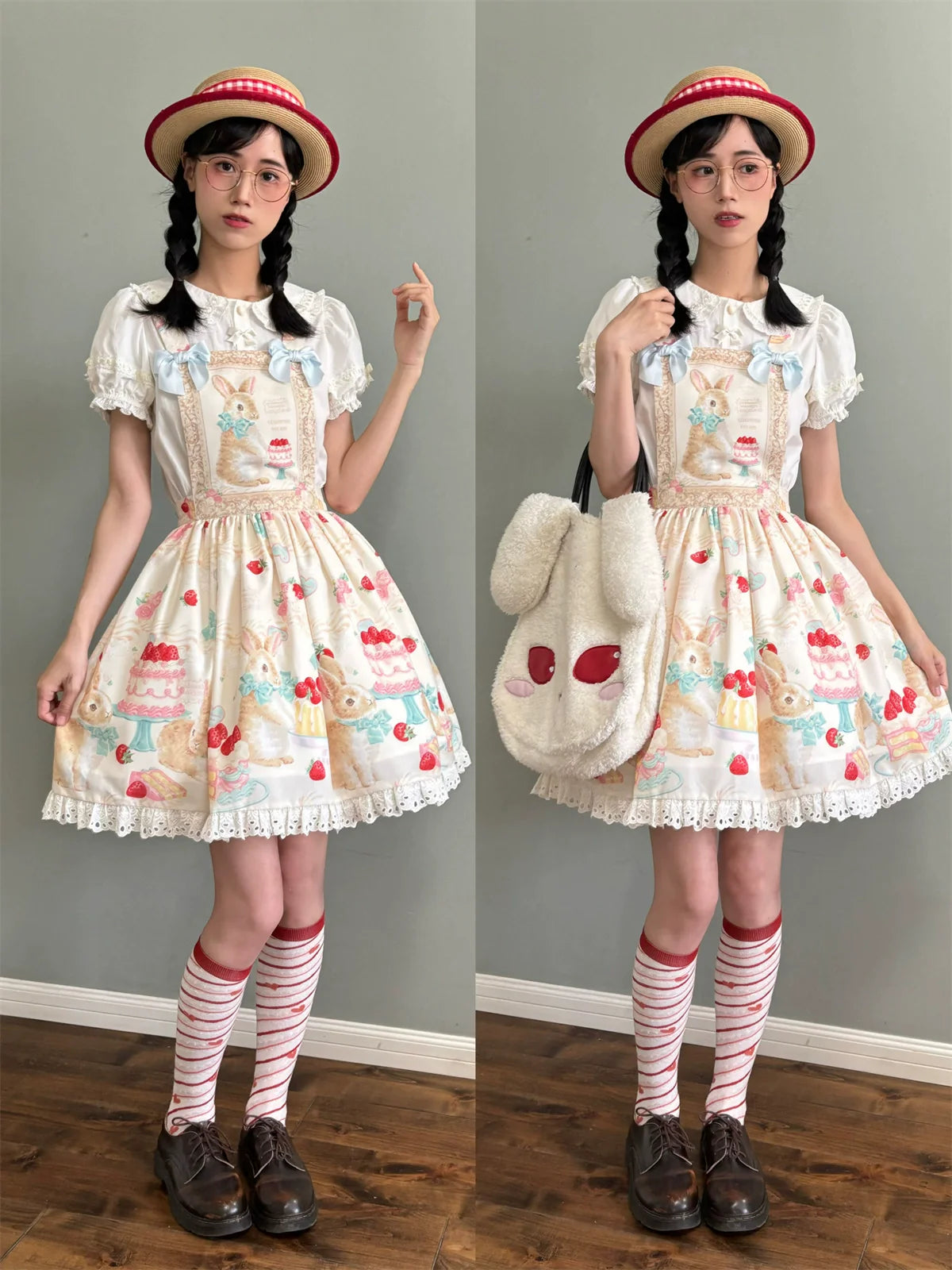 Dark Star Island - Honey Bunny Cake - Sweet Lolita JSK/OP/Strap SK/Shirt