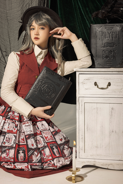 Frogic Studio - Magic Pharmacy - Vintage Lolita Vest Retro High-Waisted Lolita Vest