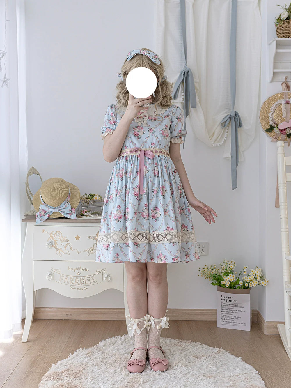 Miss Point - Customized Elegant Lolita OP Dress Cute Daily Girl Short Lolita Dress