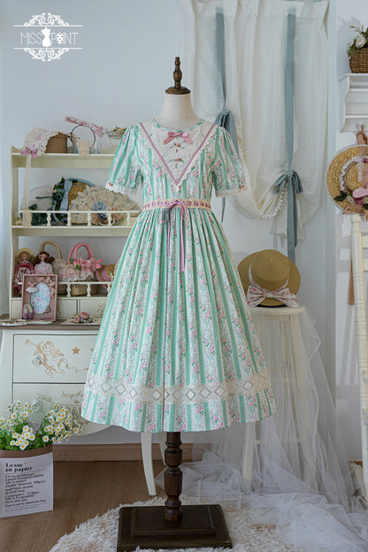 Miss Point - Happy Summer Elegant Lolita Floral OP Dress